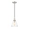 Z-Lite Harper 1 Light Pendant, Brushed Nickel & Clear 3034P8-BN - alternate 8